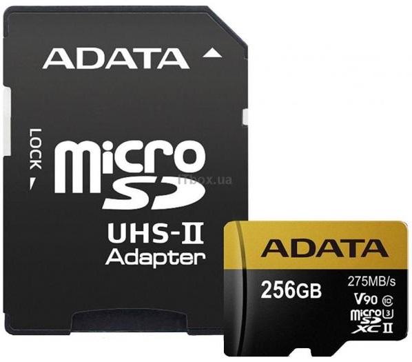 ADATA 256GB microSD class 10 UHS-II U3 (AUSDX256GUII3CL10-CA1)