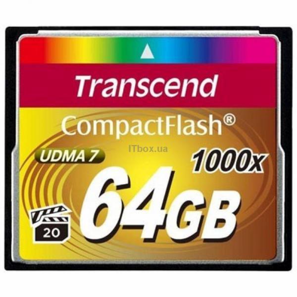 Transcend 64Gb Compact Flash 1000x (TS64GCF1000)
