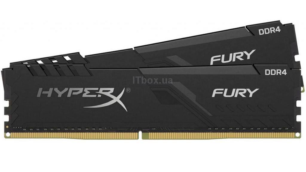 Комплект оперативної пам'яті HyperX Fury Black Kingston DDR4 32GB (2x16GB)